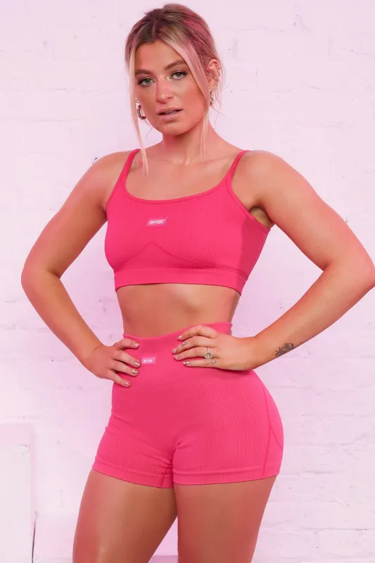 All For Me - Crop Top in  Hot Pink sold by Bo + Tee