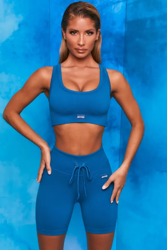 On Repeat - Shorts in Blue sold by Bo + Tee