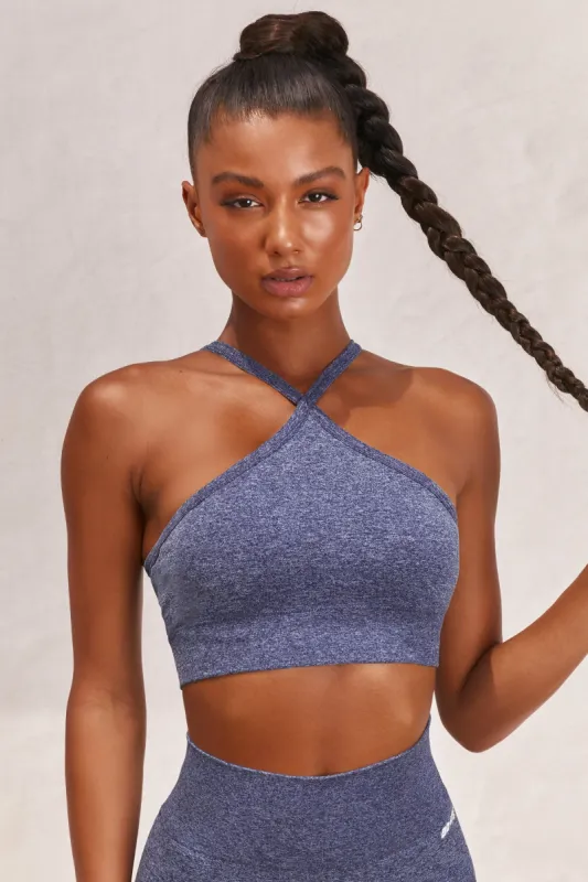 Breathe - Sports Bra in Navy sold by Bo + Tee