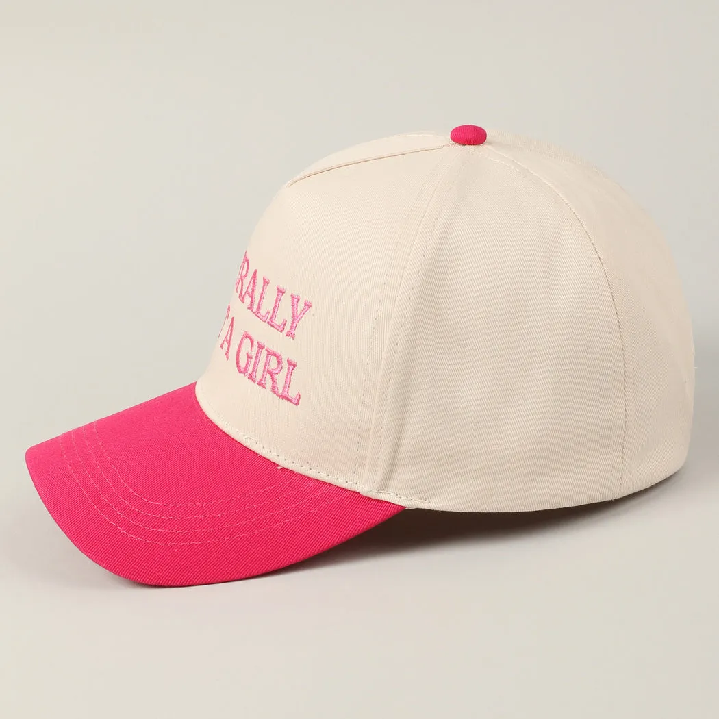 Literally Just a Girl Two Tone Trucker Hat sold by Evercado product image thumbnail 3