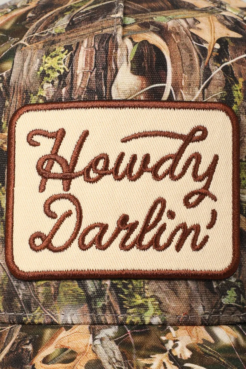 Howdy Darlin' Patch Camo Trucker Hat sold by Evercado product image thumbnail 5