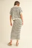 Striped Knit Midi Skirt sold by Evercado