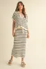 Striped Knit Midi Skirt sold by Evercado