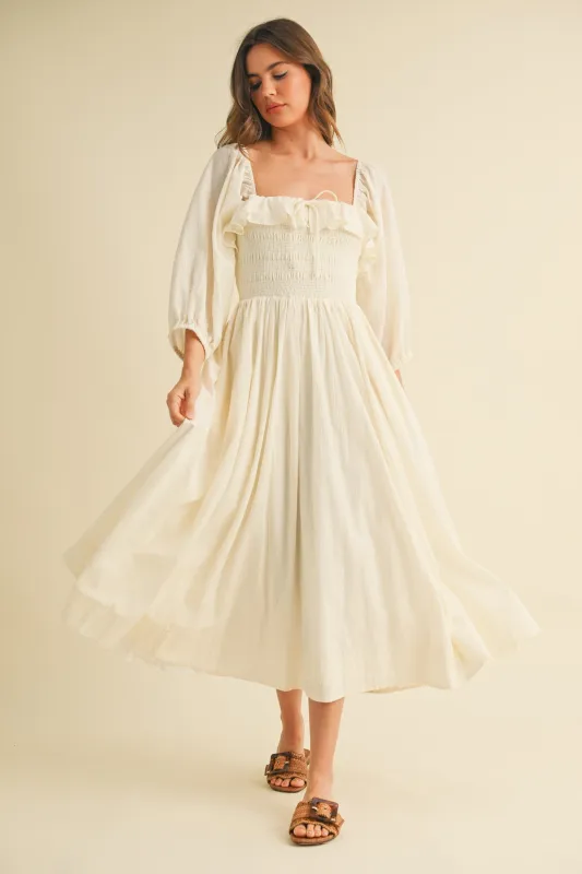 Oasis Flowy Midi Dress sold by Evercado