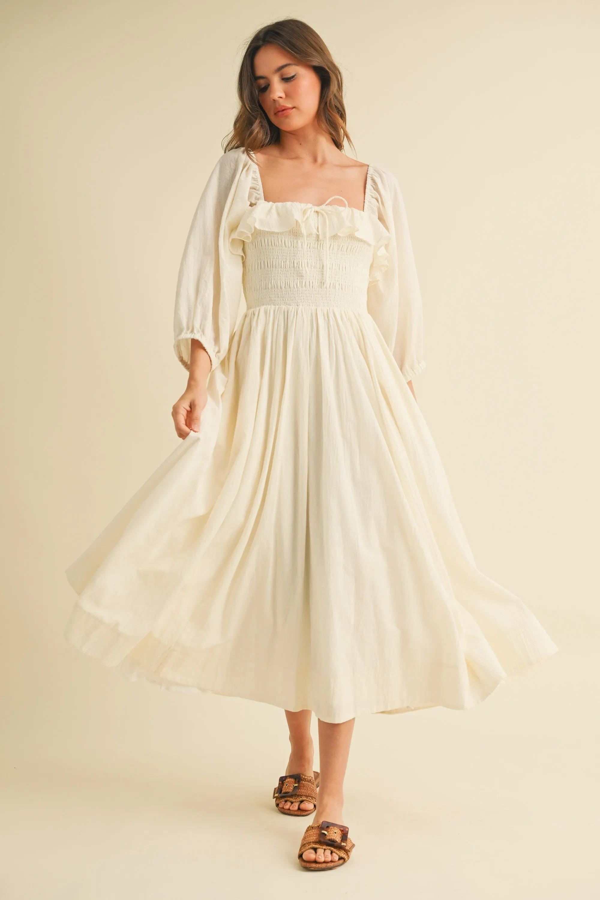 Oasis Flowy Midi Dress sold by Evercado