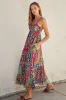Boho Printed Maxi Flare Dress sold by Evercado