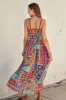 Boho Printed Maxi Flare Dress sold by Evercado