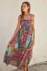 Boho Printed Maxi Flare Dress sold by Evercado