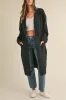 Collared Sweater Knit Long Jacket sold by Evercado