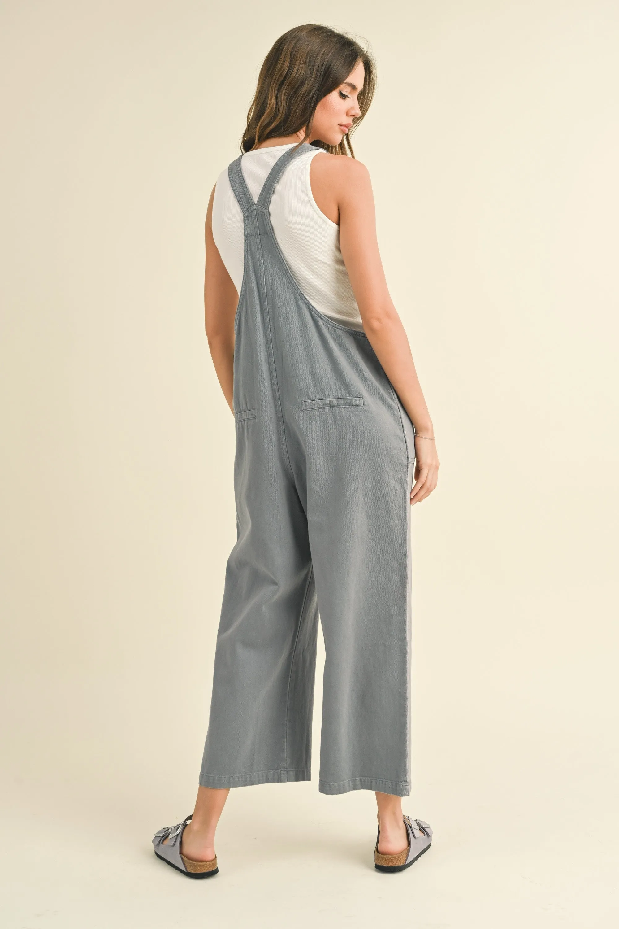 Washed Tencel Cute Jumpsuit sold by Evercado product image thumbnail 2