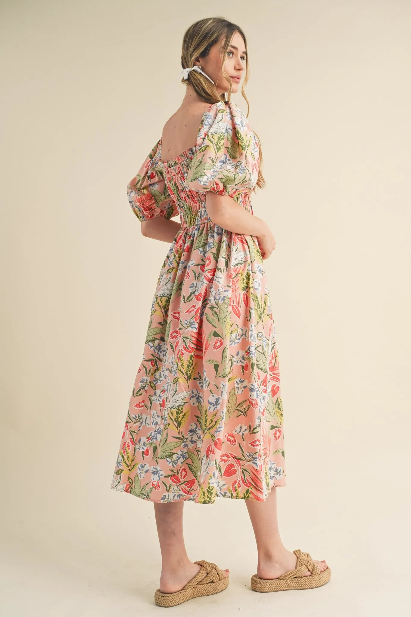 Floral Midi Dress sold by Evercado product image thumbnail 3