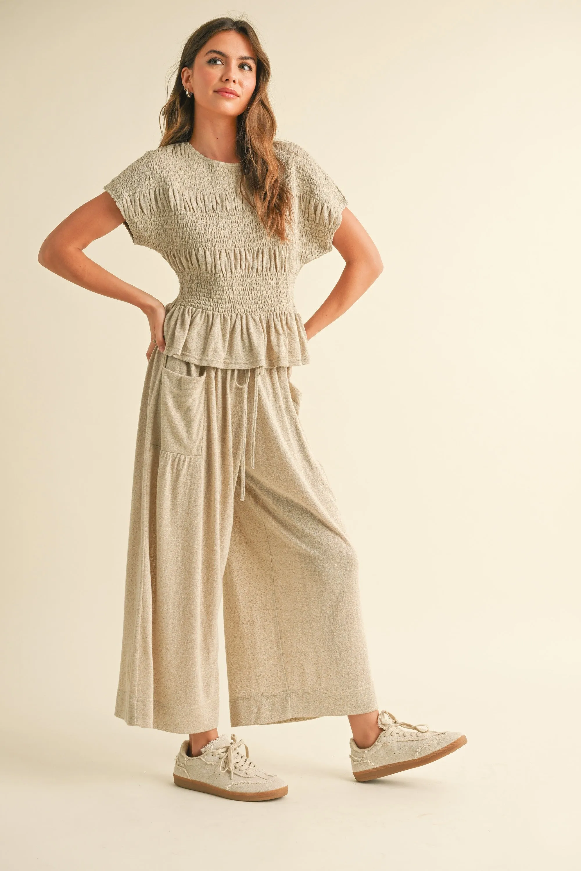 Smock Waist Big Pocket Comfy Pants sold by Evercado product image thumbnail 4