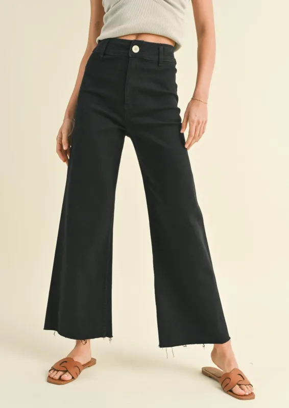 Straight Wide Leg Denim Pants sold by Evercado