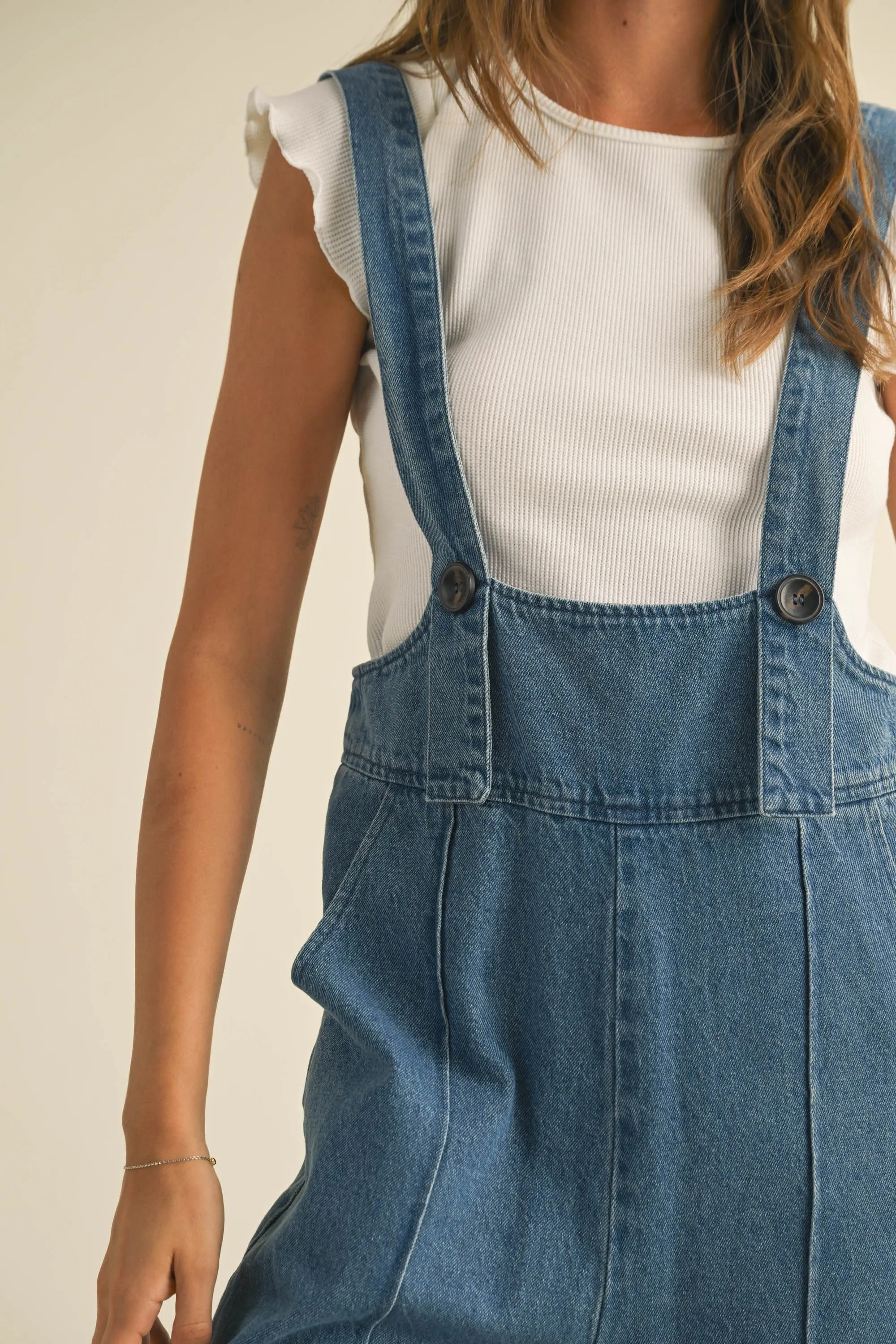 Cute Suspender Denim Jumpsuit sold by Evercado product image thumbnail 5