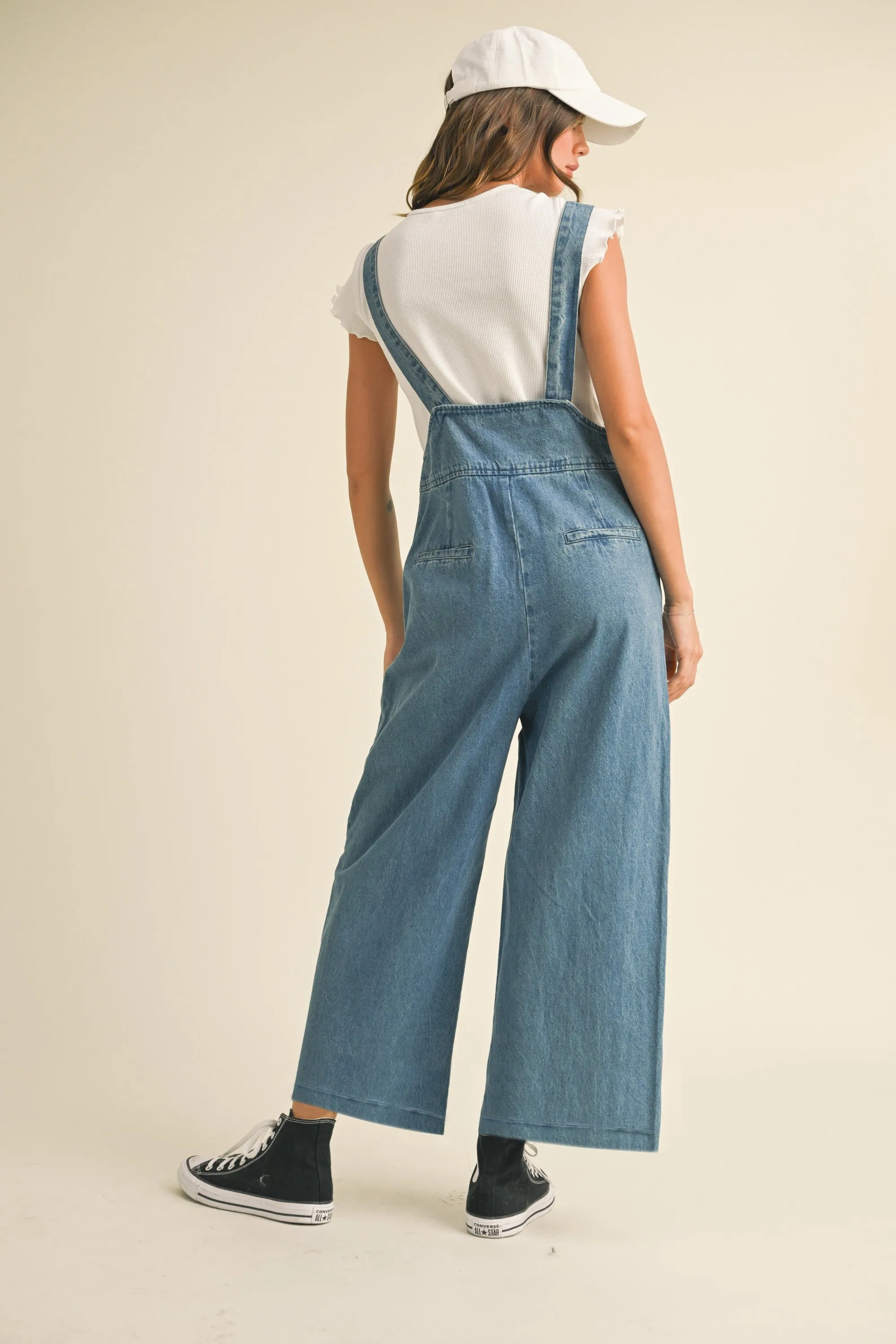 Cute Suspender Denim Jumpsuit sold by Evercado product image thumbnail 3