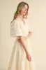 Embroidery Floral Button Down Maxi Dress sold by Evercado