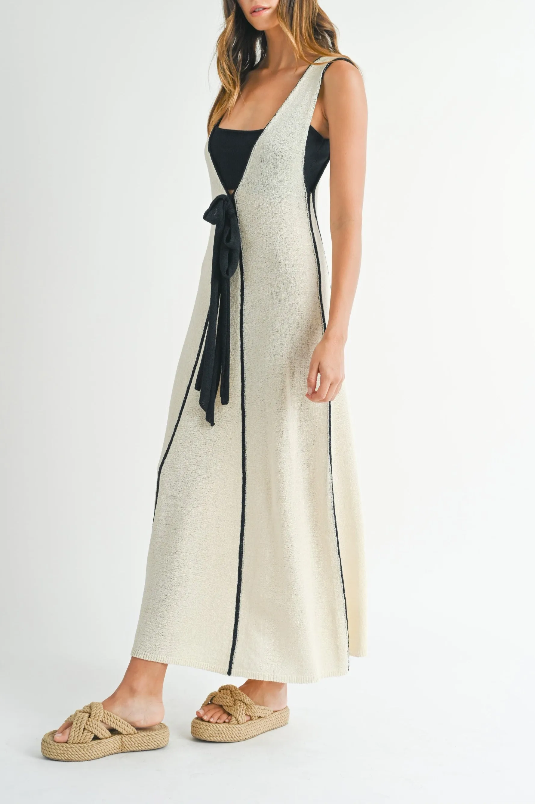 Plunging Neckline Cover Up Maxi Dress (Bralette Included) sold by Evercado product image thumbnail 5