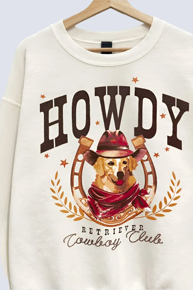 Howdy Retriever Oversized Sweatshirt sold by Evercado