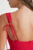 Red Lovely Lace Up Corset Mini Dress sold by Evercado