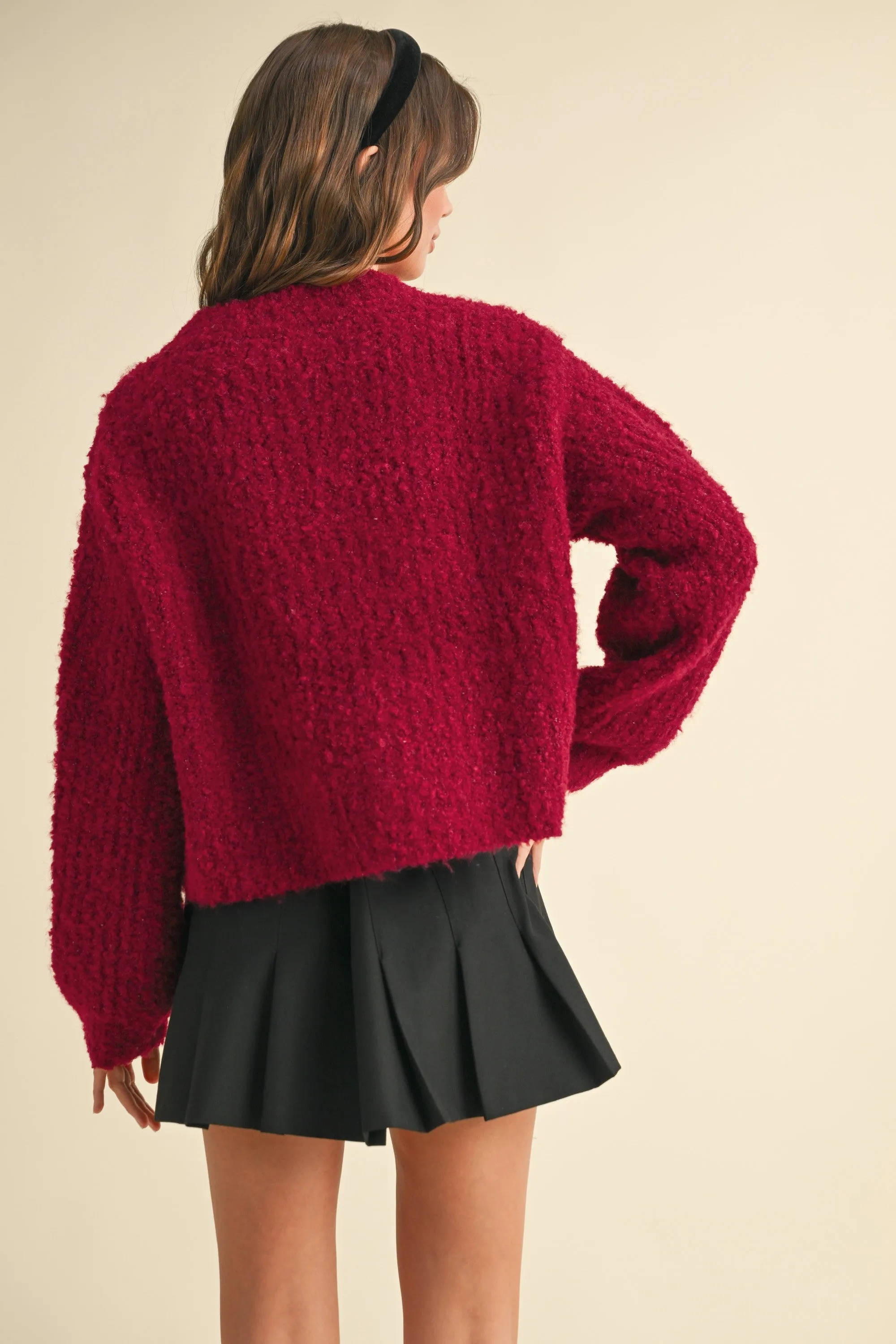 Soft Cozy Button Front Sweater Cardigan sold by Evercado product image thumbnail 4