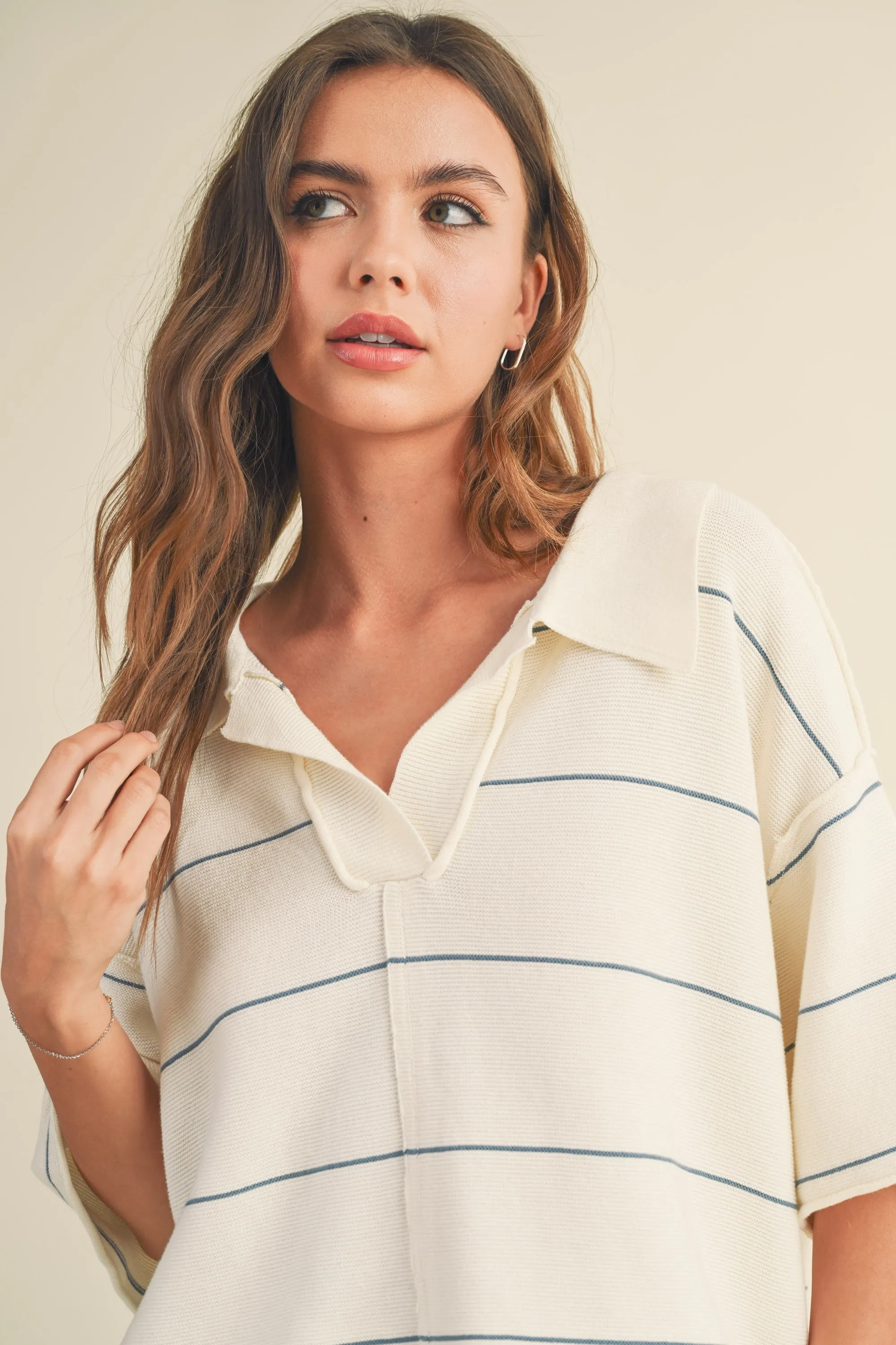 Comfy Knitted Collar Top sold by Evercado product image thumbnail 4