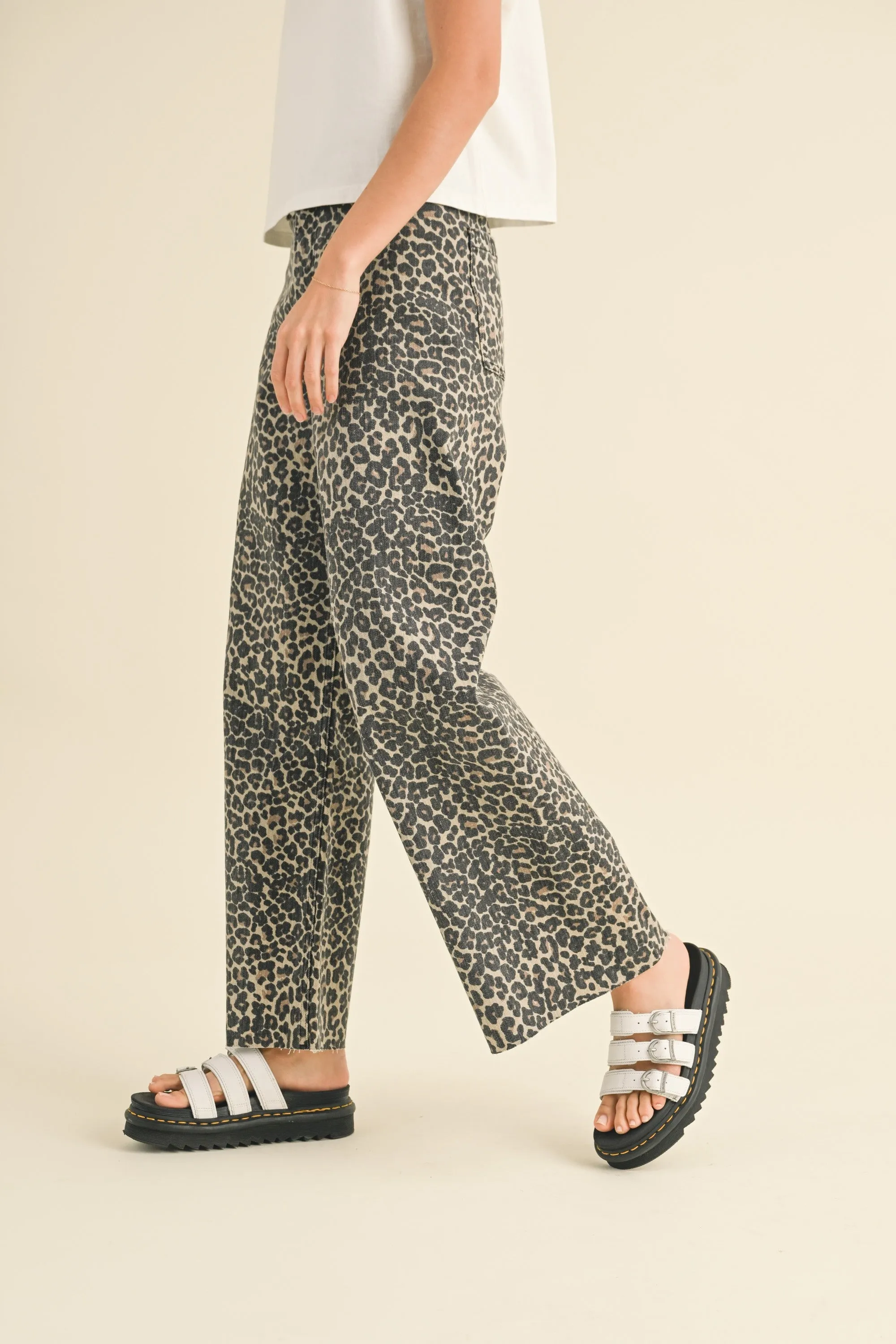 Leopard Print Wide Leg Pants sold by Evercado product image thumbnail 5