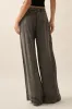 Pleated Wide Leg Light Denim Pants sold by Evercado