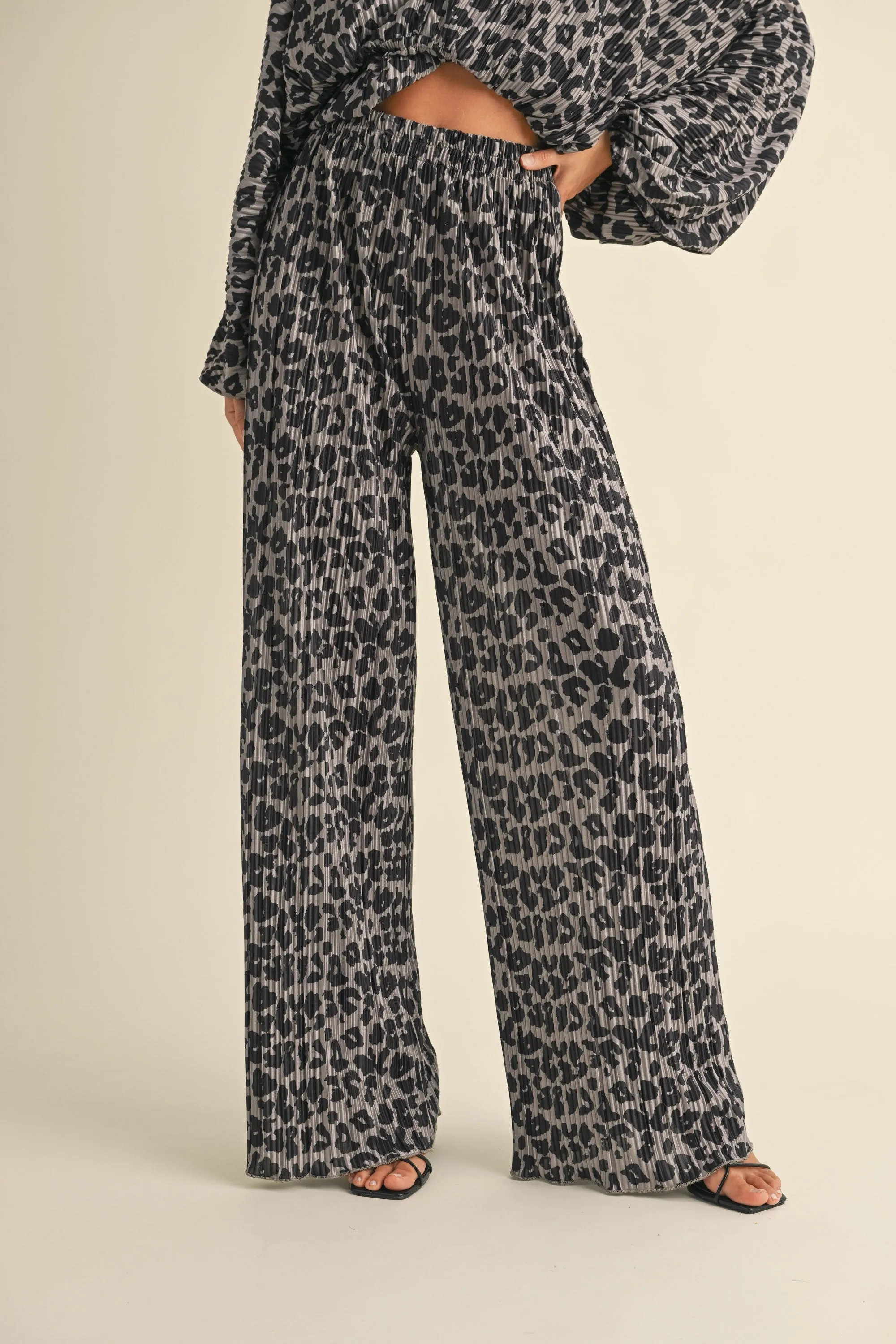 Leopard Wide Pants sold by Evercado
