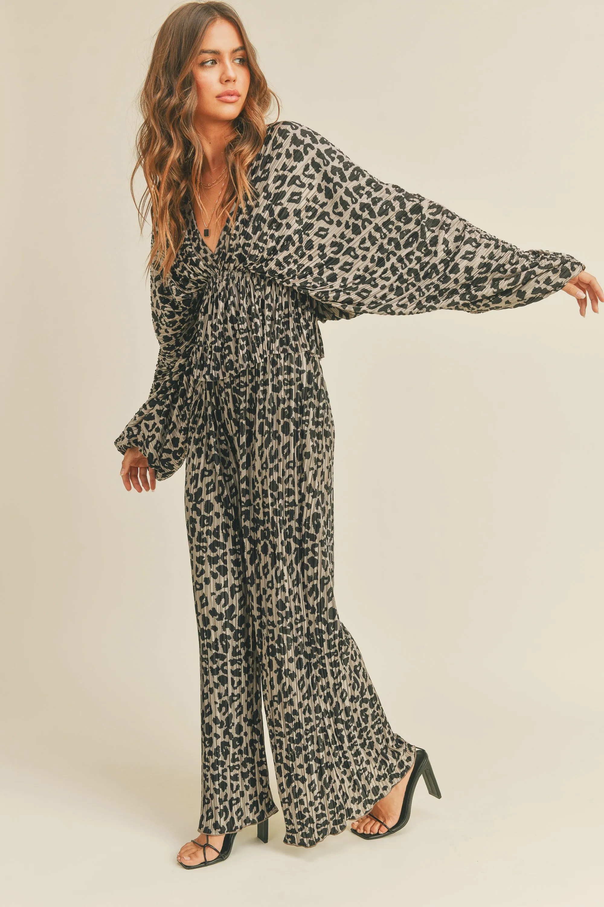 Leopard Wide Pants sold by Evercado product image thumbnail 4