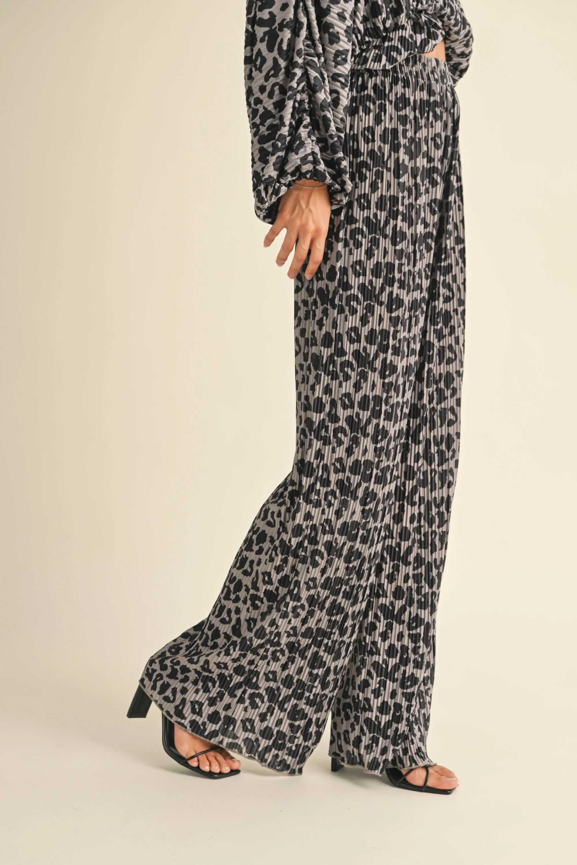 Leopard Wide Pants sold by Evercado product image thumbnail 2