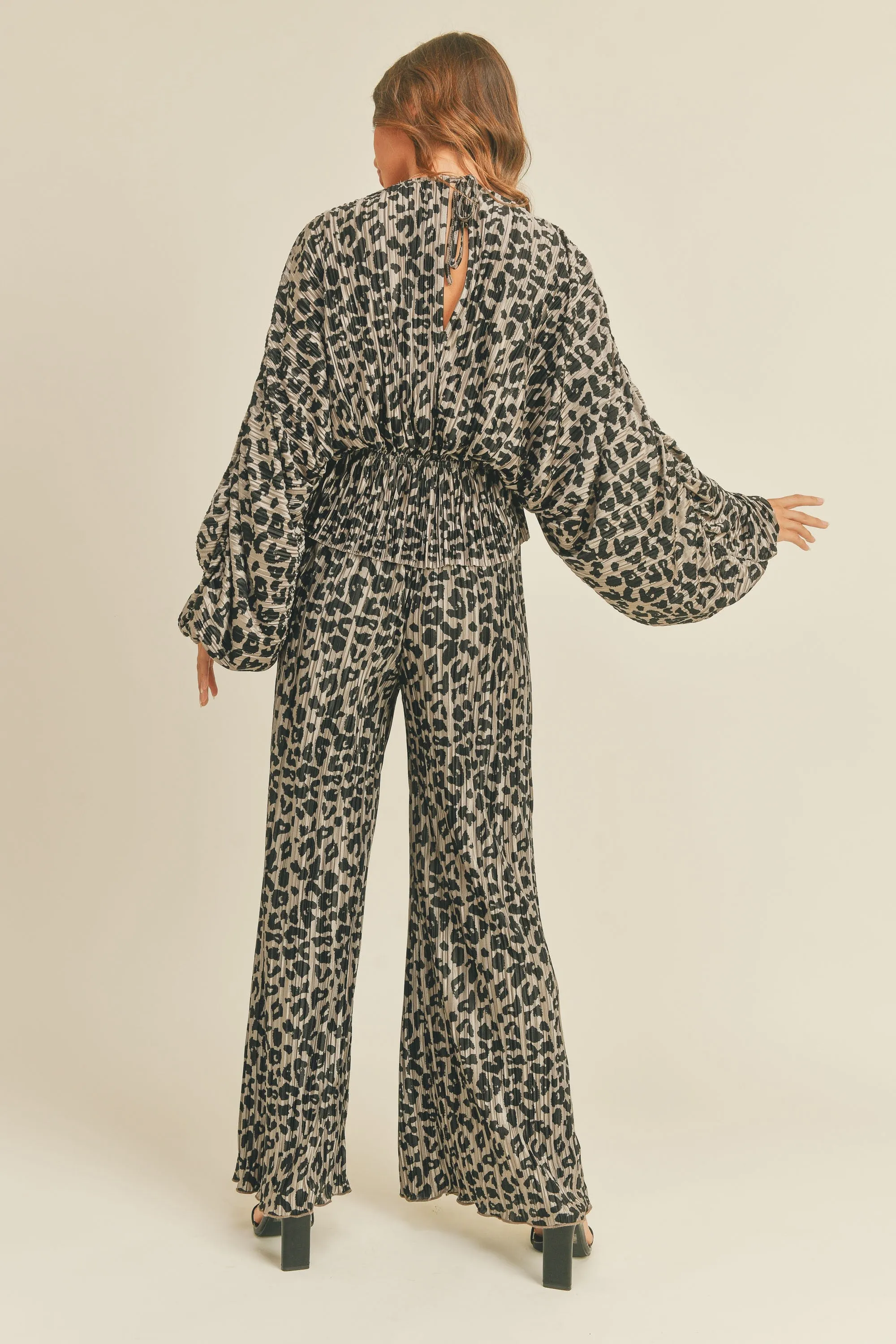 Leopard Wide Pants sold by Evercado product image thumbnail 5