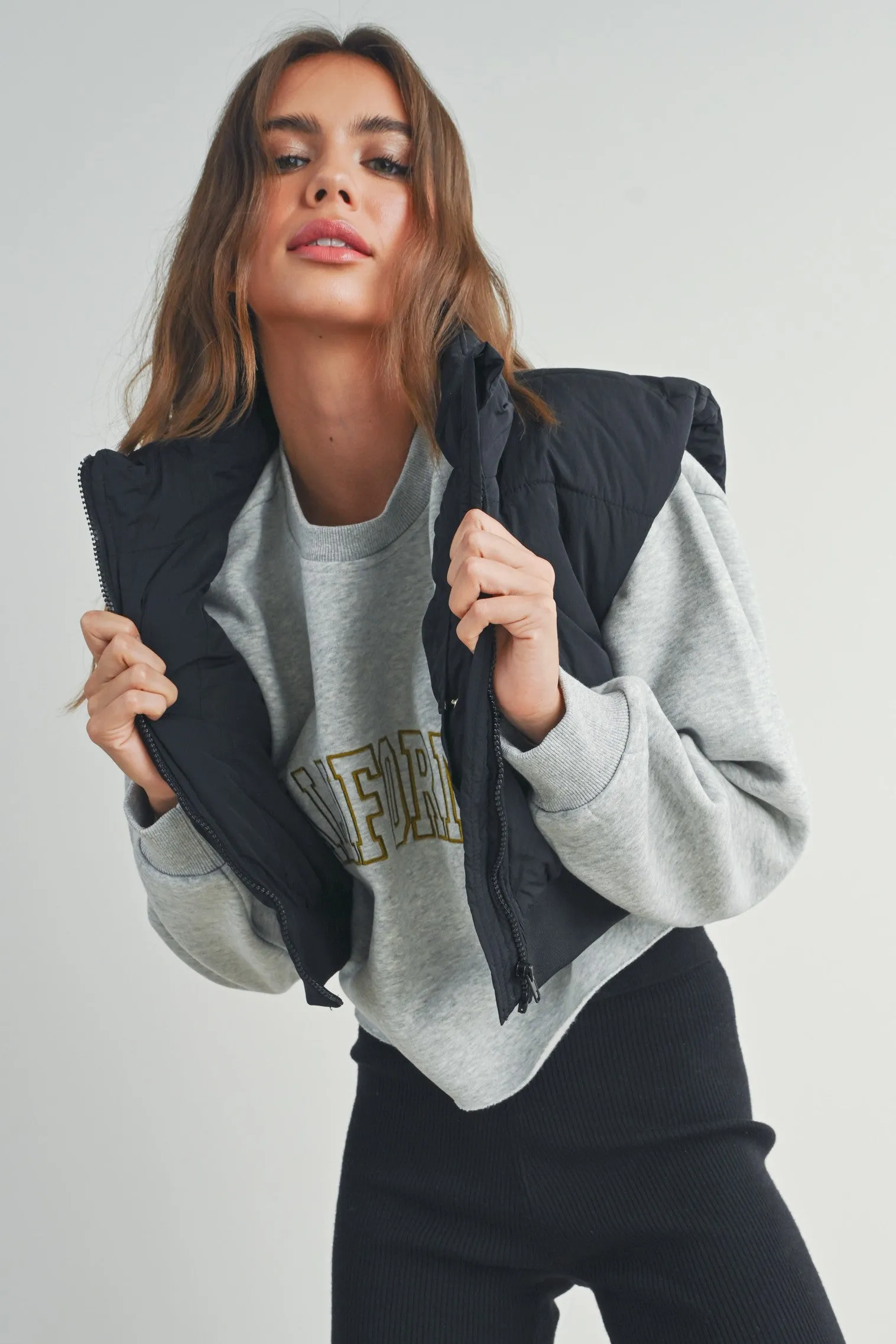 Puffer Crop Vest sold by Evercado product image thumbnail 2