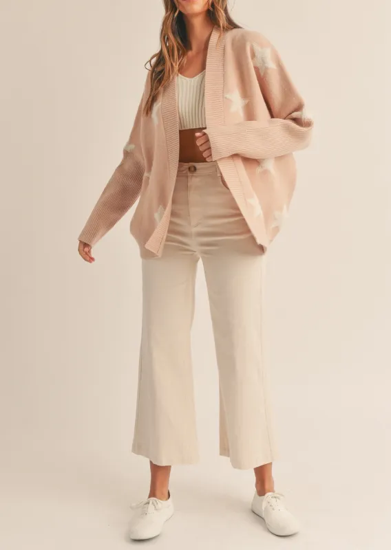 Star Open Knit Sweater Cardigan sold by Evercado