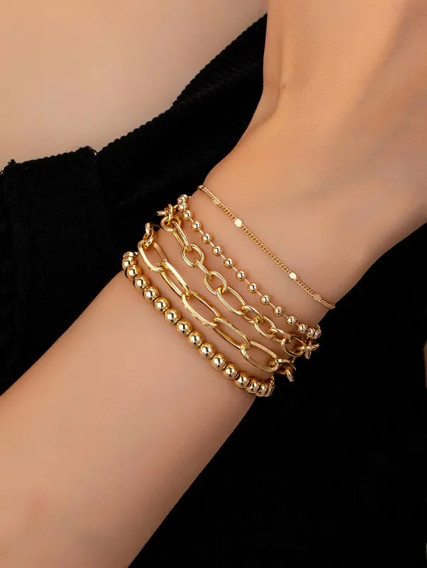 Five Multi Bracelets Set sold by Evercado