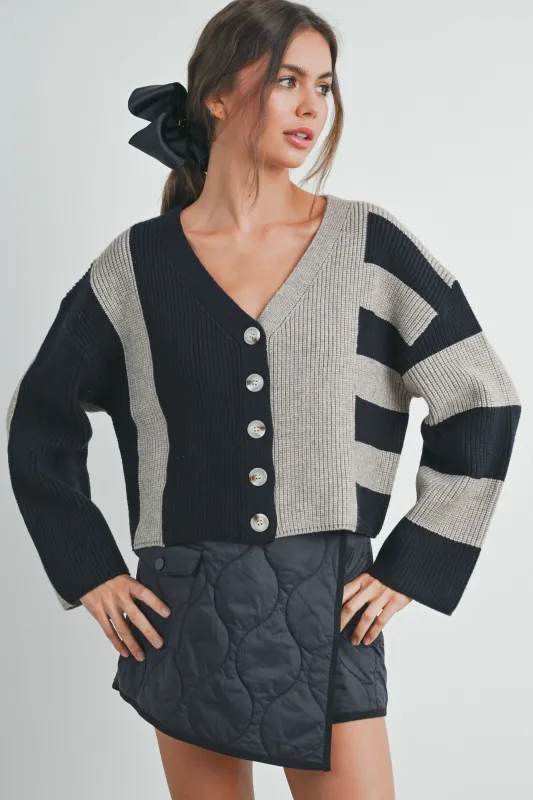 Color Block Cardigan sold by Evercado