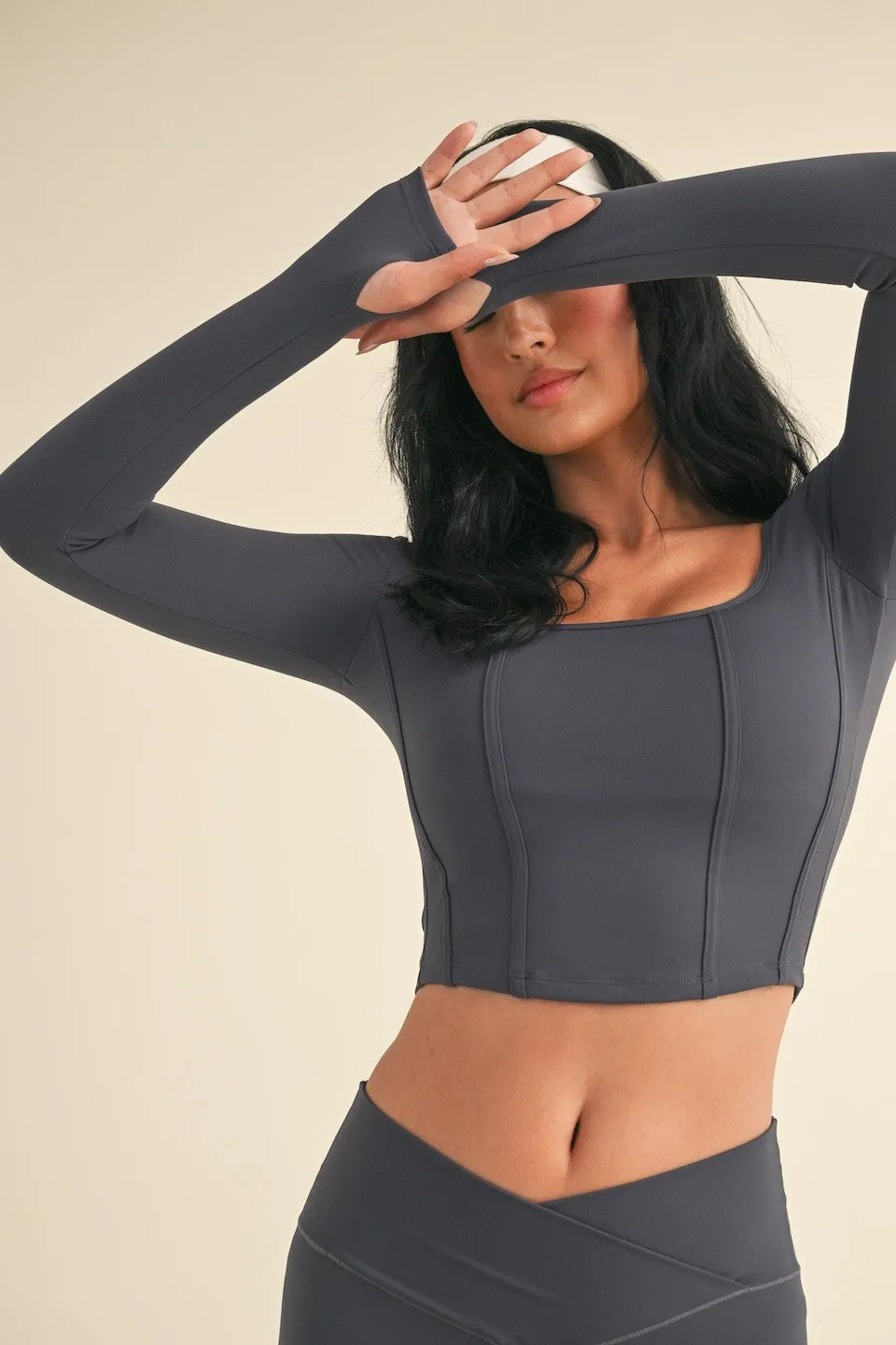 Long Sleeve Corset Top sold by Evercado product image thumbnail 5