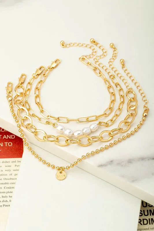 Pearl Mixed Chain Bracelet sold by Evercado product image thumbnail 2