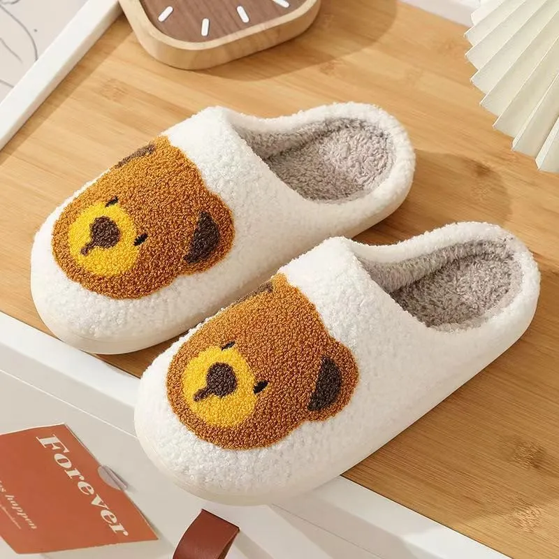 Cute Bear Fluffy Slippers sold by Evercado
