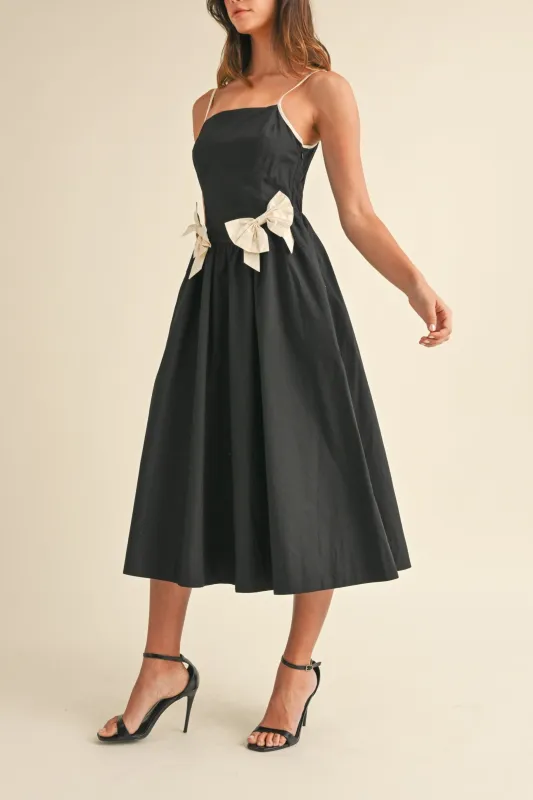 Bow Detail Cami Midi Dress sold by Evercado