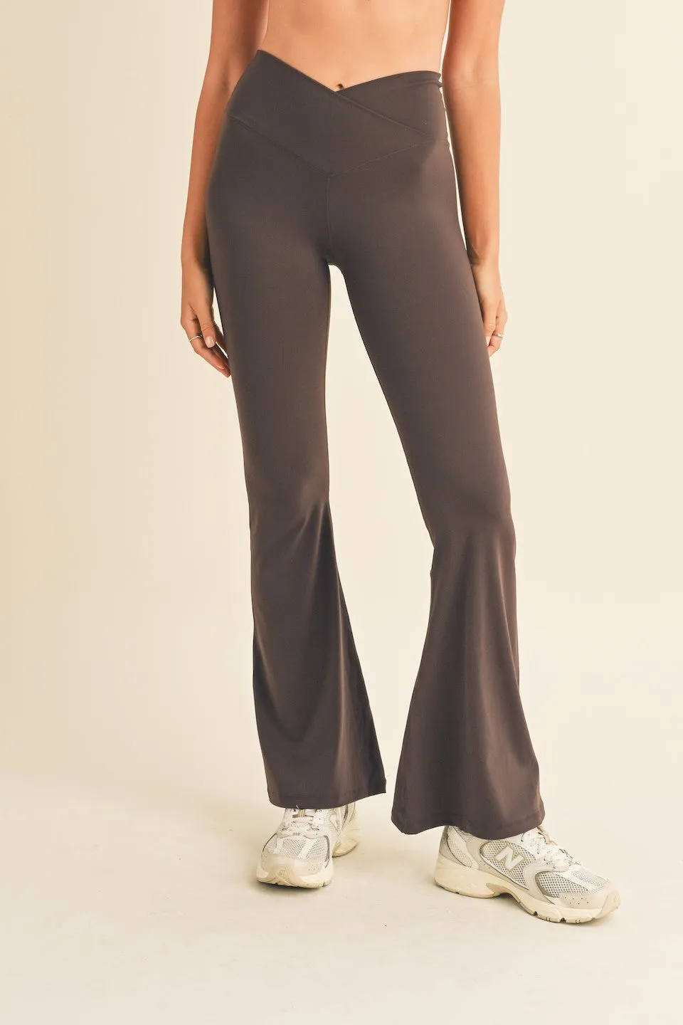 Crossover Flare Leggings sold by Evercado