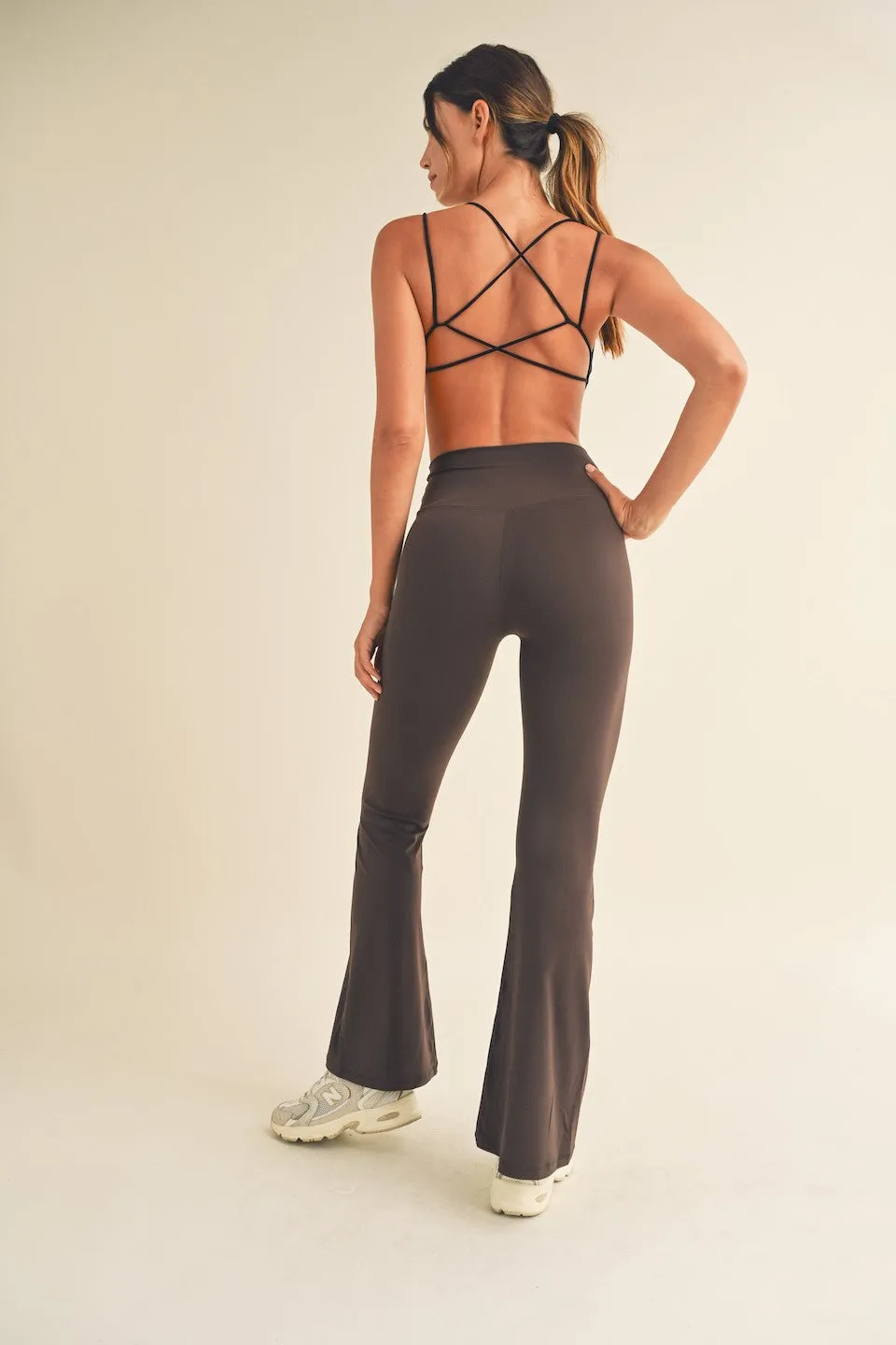Crossover Flare Leggings sold by Evercado product image thumbnail 3