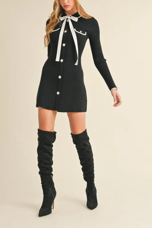 Lovely Sweater Knit Mini Dress sold by Evercado