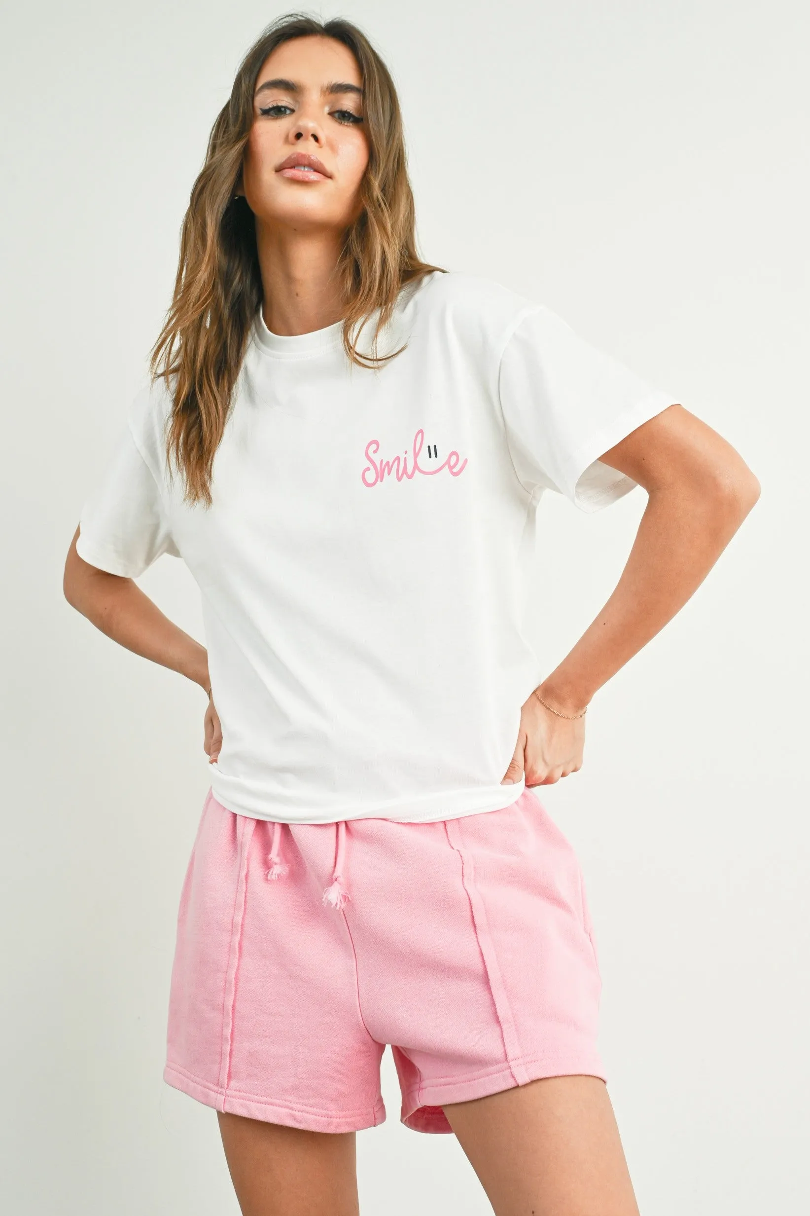 Smile Print T-shirt sold by Evercado