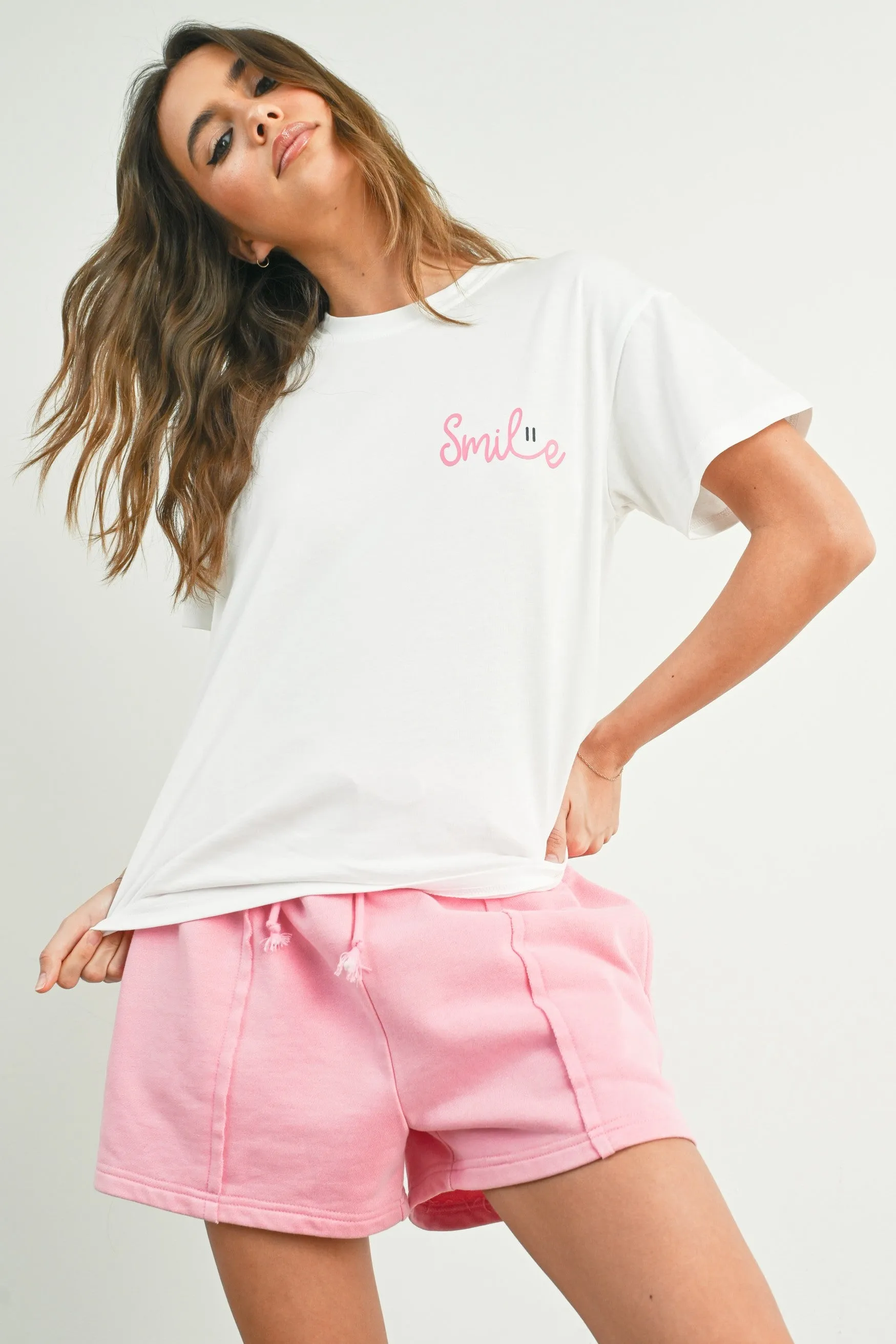 Smile Print T-shirt sold by Evercado product image thumbnail 3