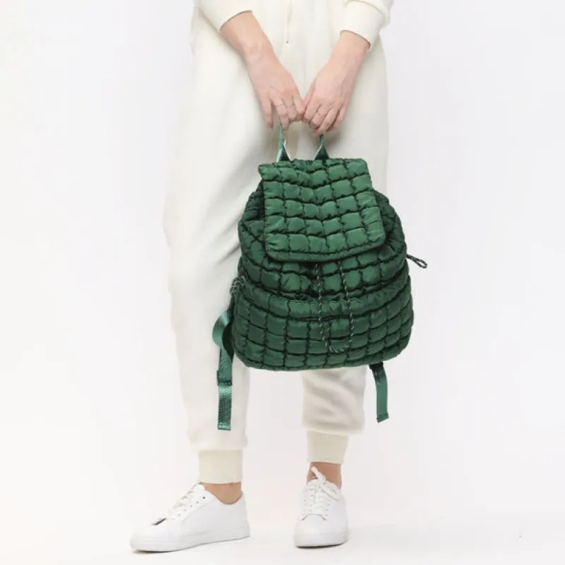 Quilted Puffer Nylon Backpack sold by Evercado