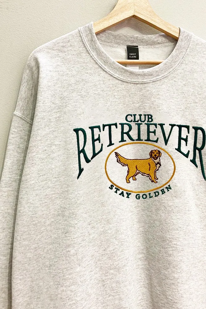 Embroidered Retriever Club Sweatshirt sold by Evercado