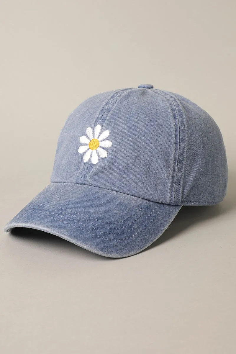 Daisy Embroidery Baseball Cap sold by Evercado