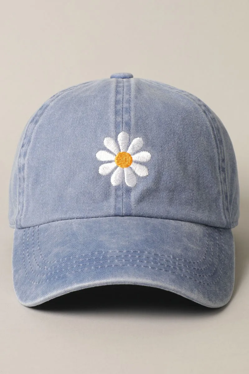 Daisy Embroidery Baseball Cap sold by Evercado product image thumbnail 4