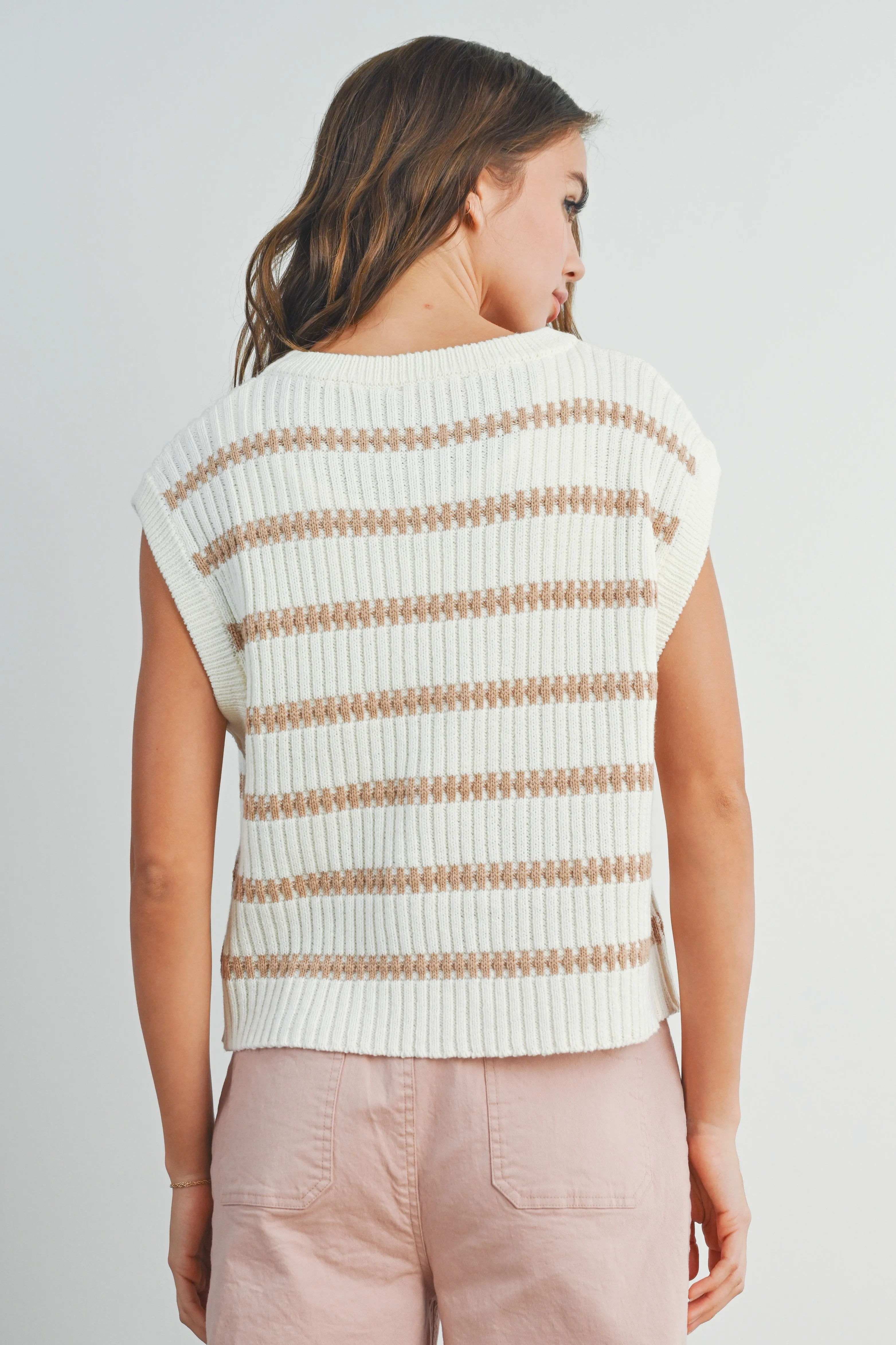 Stripe Knit Tank Top sold by Evercado product image thumbnail 4
