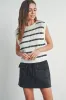 Stripe Knit Tank Top sold by Evercado
